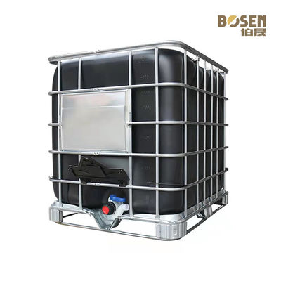 Hóa chất chức năng IBC Tote Tank 1000L Hình vuông Màu đen