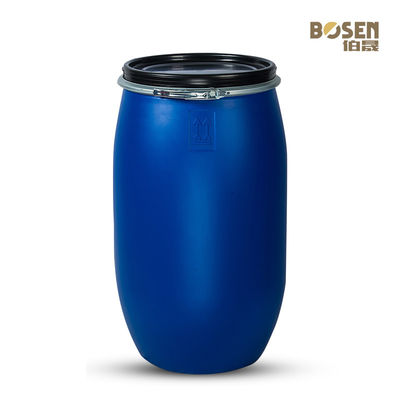 Thùng nước 120L hình trụ bằng nhựa HDPE Trống màu xanh Chất lỏng rắn