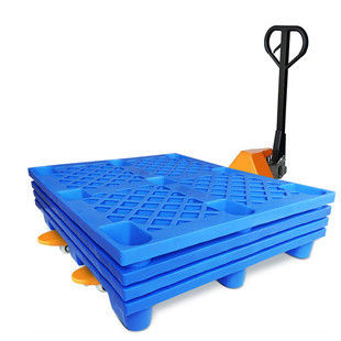 Mạng lưới chín feet xe nâng nhựa pallet màu xanh