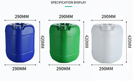 25L miệng nhỏ đóng kín thùng chống axit và kiềm PE dày chồng thùng màu xanh lá cây thùng hóa học