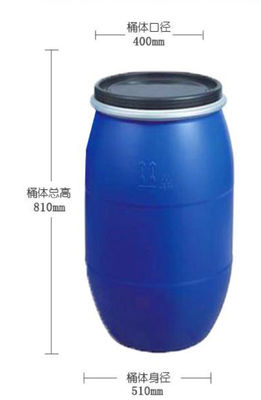 125L flange nhựa nguyên liệu thô thùng mở sắt vòng kim loại thùng